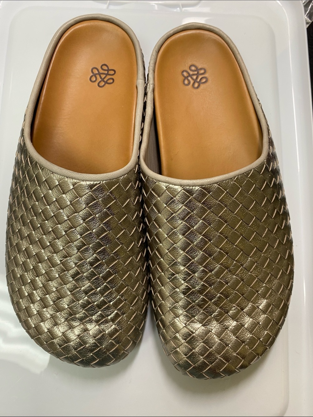 Woven Metallic Bolinas Woven Clog